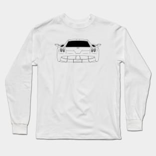 Pagani Huayra Black Outline Long Sleeve T-Shirt